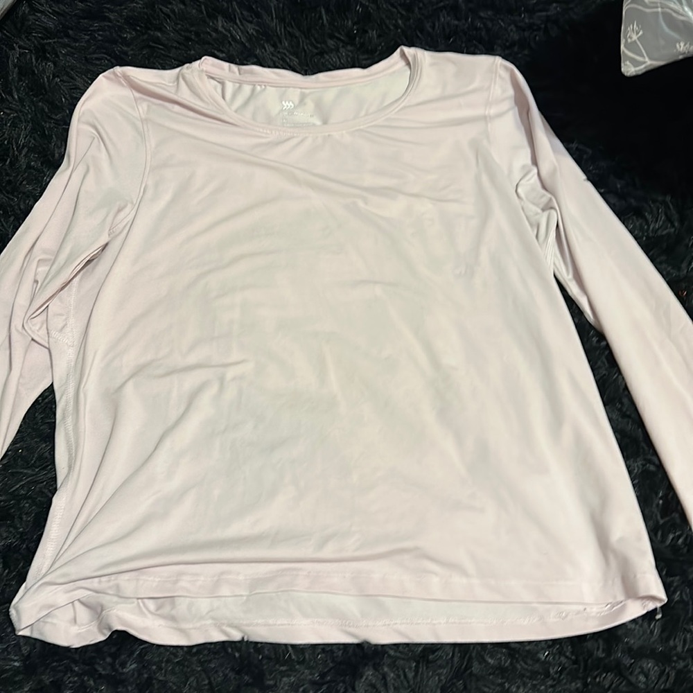 light pick athletic-material tee